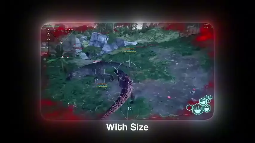 Isle wallhack ESP green hitbox around a hazmat-suited player