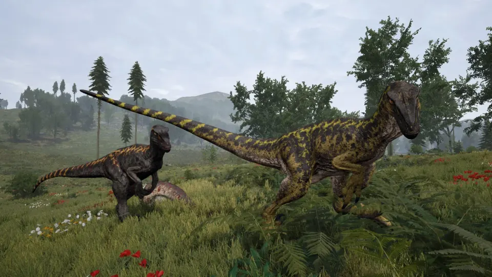 The Isle dinosaur pack roaming the island